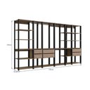 Ver imagem 3 de Guarda-Roupa Closet Modulado com 6 Gavetas 320cm Multimóveis Crpro-CLO009 Preto/Madeirado