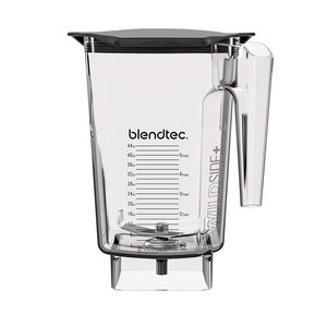 Jarra Blendtec Wildside+ com Tampa Rígida Preta para Liquidificadores