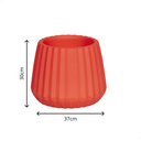 Ver imagem 2 de Vaso Cachepot Wave 37cm Antidengue Decoração Argila