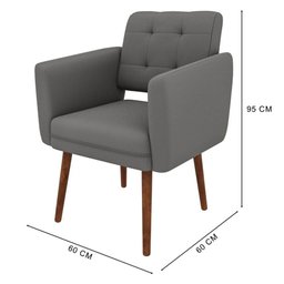 Poltrona Decorativa Stella em Veludo Just Time - 4