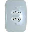 Ver imagem 2 de Kit 20 tomada Elétrica Distanciada Dupla com Placa - Ilumi