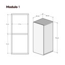 Ver imagem 3 de Armário Modular Aéreo 30cm Branco 1 Porta