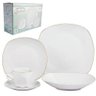 Jogo de Jantar com 20 Peças Quadrado Porcelana Dmp4222 - 1