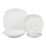 Jogo de Jantar com 20 Peças Quadrado Porcelana Dmp4222 - 2