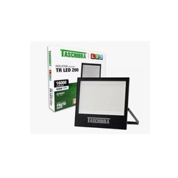 Refletor Holofote Slim Prova D'água 200w 6500k Preto Bivolt - 1