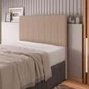 Ver imagem 2 de Cabeceira Cama Box Casal King Size Ivana 193cm Linho Bege - Abmaza