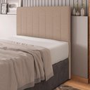 Ver imagem 1 de Cabeceira Cama Box Casal King Size Ivana 193cm Linho Bege - Abmaza