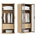 Ver mais imagens de Guarda-Roupa Planejado 80cm com Portas Reflecta e Gaveteiro Jade CabeCasa MadeiraOriginals Amarelo