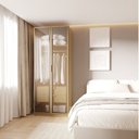 Ver imagem 1 de Guarda-Roupa Modular 80cm com Portas Reflecta e Gaveteiro Jade CabeCasa MadeiraOriginals