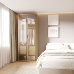Guarda-Roupa Modular 80cm com Portas Reflecta e Gaveteiro Jade CabeCasa MadeiraMadeira - 1