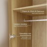 Guarda-Roupa Modular 80cm com Portas Reflecta e Gaveteiro Jade CabeCasa MadeiraOriginals - 6