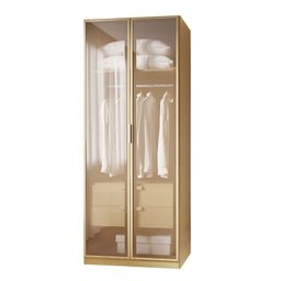 Guarda-Roupa Modular 80cm com Portas Reflecta e Gaveteiro Jade CabeCasa MadeiraMadeira - 2