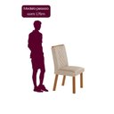 Ver imagem 5 de Conjunto Sala de Jantar Mesa 180cm e 6 Cadeiras Kate Off White Creme/ Naturalle /Off White
