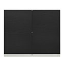 Ver imagem 7 de Armário de Cozinha Aéreo 80 cm 2 Portas Branco/Preto Glamy Madesa