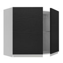 Ver imagem 6 de Armário de Cozinha Aéreo 80 cm 2 Portas Branco/Preto Glamy Madesa