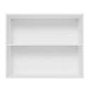 Ver mais imagens de Armário de Cozinha Aéreo 80 cm 2 Portas Branco/Preto Glamy Madesa