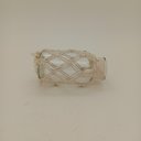 Ver imagem 4 de Vaso Decorativo Enfeite Casa Trama Algodão Vidro 16x9x9cm