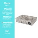 Ver imagem 7 de Kit 3 Cestos Organizadores Multiuso Plástico Prime Cinza Claro Grande, Médio e Pequeno - Mundial Cas