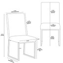 Ver imagem 6 de Kit 6 Cadeiras para Mesa de Jantar Base Industrial Preto Balaqui Cor:preto