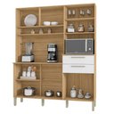 Ver imagem 3 de Armário de Cozinha Compacta 160cm Montreal K02 Freijó/Supremo - Mpozenato
