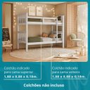 Ver imagem 4 de Beliche Solteiro Madeir Maciça Reforçada com Grade e Escada