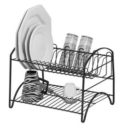 Escorredor De Louças Pratos Duplo Linha Black - 1