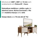 Ver imagem 3 de Rack Bancada para TV 65" 180cm MDP-MDF Carvalho Areia Milani Movelaria