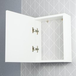 Armário para Banheiro com Espelho Cairo Branco 26cm - 5