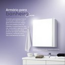 Ver imagem 6 de Armário para Banheiro com Espelho Cairo Branco 26cm