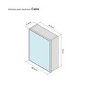 Ver imagem 7 de Armário para Banheiro com Espelho Cairo Branco 26cm
