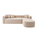 Ver imagem 4 de Sofá Orgânico Módulo Curvo Siena 2,6MTS Boucle Bege - Montanari'S Decor