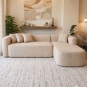 Ver imagem 1 de Sofá Orgânico Módulo Curvo Siena 2,6MTS Boucle Bege - Montanari'S Decor