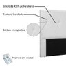 Cabeceira Cama Box Casal Queen 160cm Elisa Corino Branco - 3