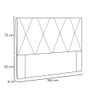 Cabeceira Cama Box Casal Queen 160cm Elisa Corino Branco - 5