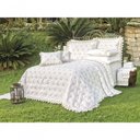 Ver imagem 4 de Kit Cobre Leito Sensualle Casal King 5 Peças Percal 400 Fios 100% Algodão - Branco