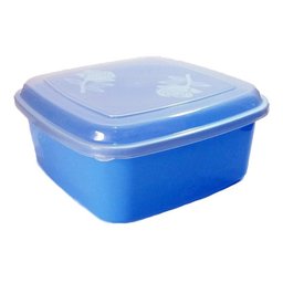 Conjunto De Potes Quadrado Florido Vasilhas De Plástico C/3 - Mesclados - 4