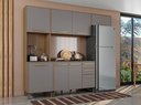 Ver imagem 1 de Cozinha Modulada Esmeralda:cinza