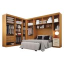 Ver imagem 2 de Quarto de Casal Modulado 12 Portas Orion Cinamomo Off White – Leifer Móveis