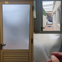 Ver imagem 1 de Vinil Adesivo Jateado Porta Blindex Box Banheiro Janela Vitrine Película Jateada Cristal Lavável