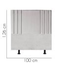 Ver imagem 3 de Cabeceira Estofada Grécia 100CM Solteiro Suede Cinza Claro - D A DECOR
