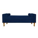 Ver imagem 2 de Recamier Baú Félix King Size 1,95M Suede Azul Marinho - Doce Sonho Móveis