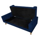 Ver imagem 6 de Recamier Baú Félix King Size 1,95M Suede Azul Marinho - Doce Sonho Móveis