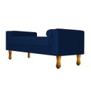 Ver imagem 4 de Recamier Baú Félix King Size 1,95M Suede Azul Marinho - Doce Sonho Móveis