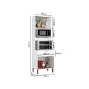 Ver imagem 4 de Torre Quente Modulada 3 Portas 1 Gavetas 214 x 70cm Magnólia Yescasa Branca