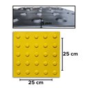 Ver imagem 3 de Piso Tátil 10pçs Borracha Pvc 25x25 Direcional Amarelo