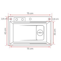 Cuba Cascata Gourmet Premium Torneira Lavador Copos Completa Aço Inoxidável 304 Brinovar - 9