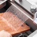 Ver imagem 2 de Cuba Cascata Gourmet Premium Torneira Lavador Copos Completa Aço Inoxidável 304 Brinovar