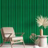 Papel de Parede Ripado Verde-60x300cm - 1