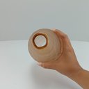 Ver imagem 5 de Vaso Moana Decorativo Cachepô Enfeite 22x13x13cm Vidro Âmbar