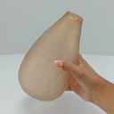 Ver imagem 6 de Vaso Moana Decorativo Cachepô Enfeite 22x13x13cm Vidro Âmbar